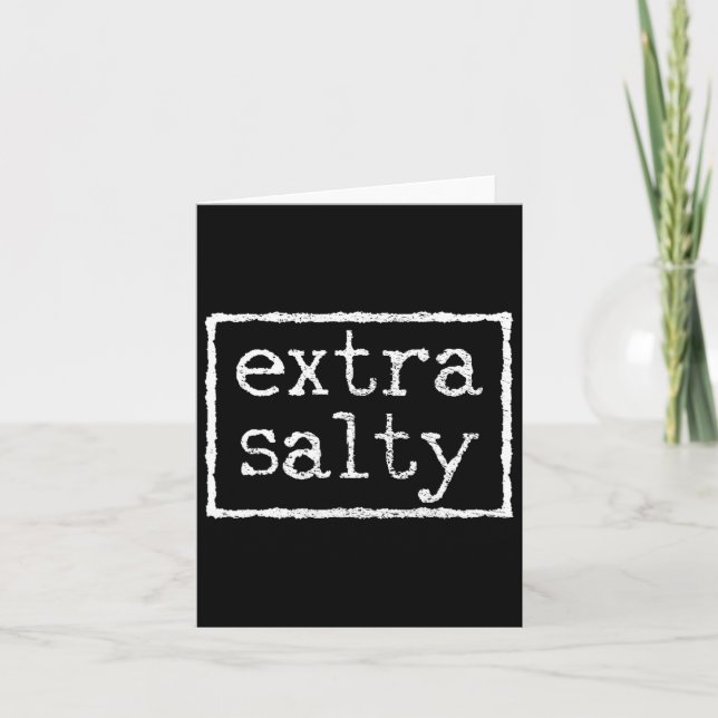 Carte Extra Salé  (Devant)