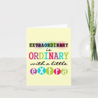 Carte Extraordinaire