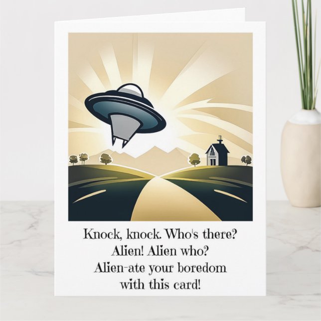 Carte extraterrestre OVNI grande (Devant)