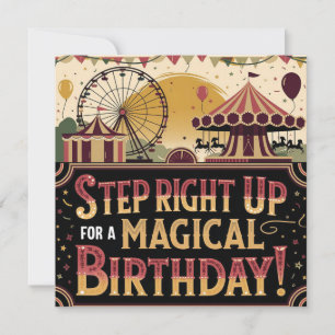 Carte Extravaganza Carnaval vintage Design
