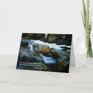 Carte Eye of the Rock, Jefferson Quote Card