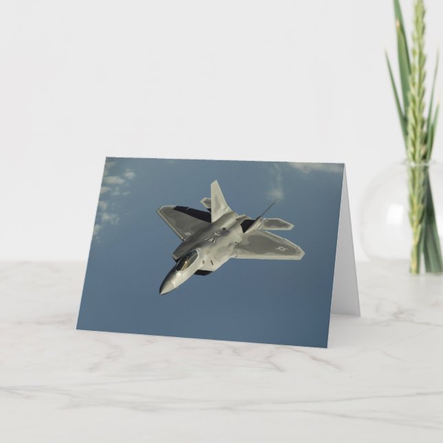 Carte F-22 Raptor Fighter Jet (Devant)