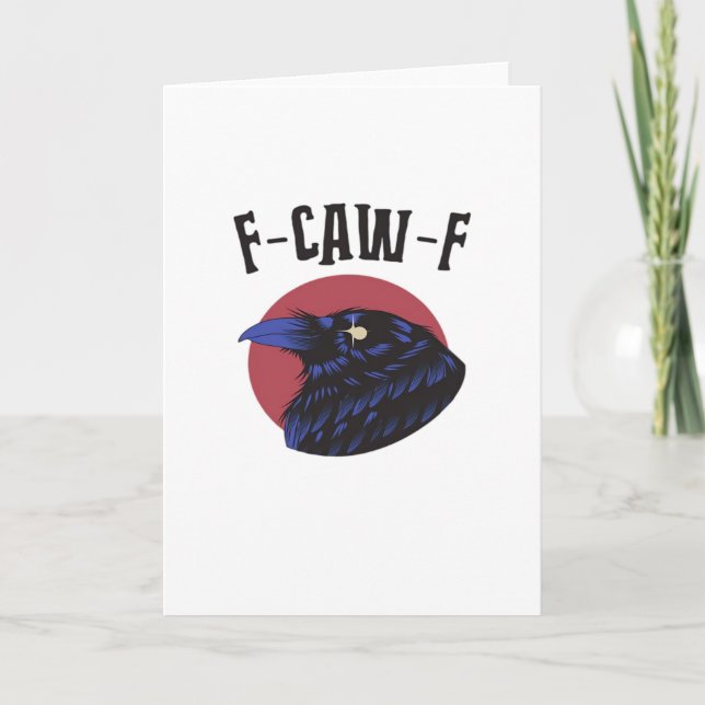 Carte F Caw F Graphisme Vintage Essentiel (Devant)