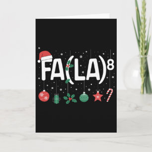Carte Fa (la)8 Drôle de Noël Santa Fa La Prof de Maths