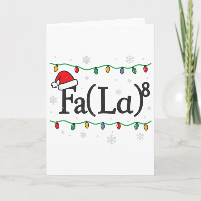 Carte Fa (la) 8 Funny Math Teacher Christmas Ugly Sweate (Devant)