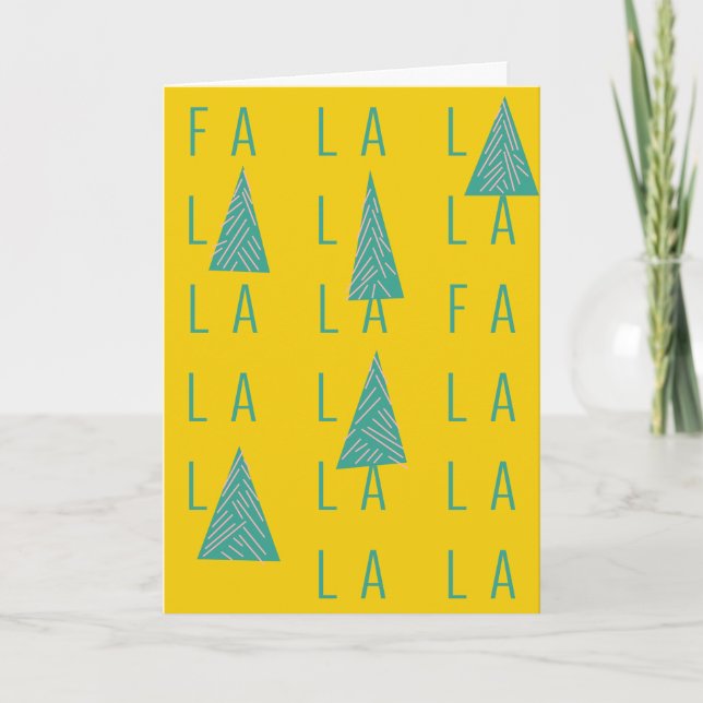 CARTE FA LA LA FORET DE NOËL (Devant)