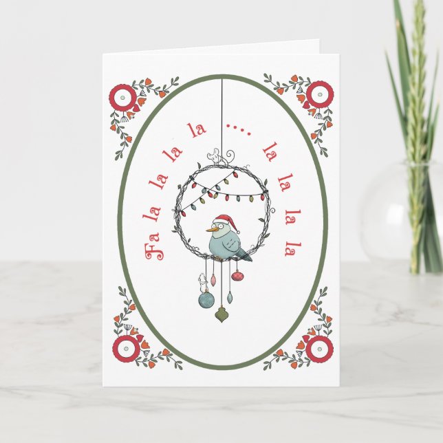 Carte Fa la la la Christmas (Devant)