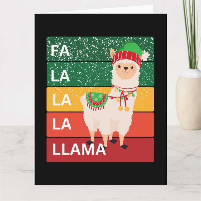 CARTE FA LA LA LA LLAMA (Devant)