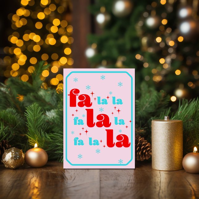 Carte Fa La La Noël (Créateur téléchargé)