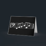Carte Fab Dad Music Note Birthday Card Bass Clef<br><div class="desc">Surprise your dad on his birthday with this great music note card ! The music notes on this card spell out "FAB DAD" making it a great (secret) way to let your dad know you think he he's fabulous! Features the bass clef. Les reads d'initiés "Happy Birthday to a guy...</div>