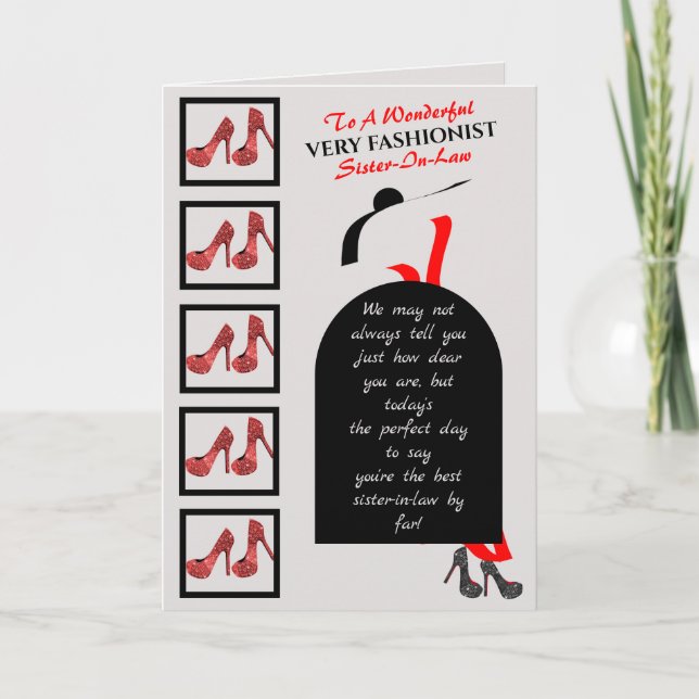 Carte Fab Silhouette Chaussures Glam Rouge Noir Joyeux A (Devant)