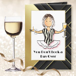 Carte Fabable Gras Amusant Glamour Or Pour Son Anniversa<br><div class="desc">Vous voulez une carte d'anniversaire qui est audacieuse et fabuleuse comme elle ? Cette carte élégante et amusante lui fera un sourire.</div>