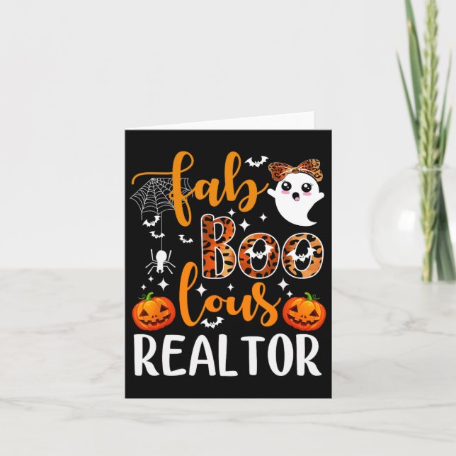 Carte Faboolly Realtor Halloween Realtor Immobilier Ag (Devant)