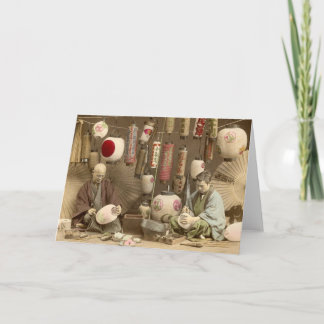 Carte Fabricants japonais de lampion, photo vintage