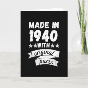 Carte fabriqué en 1940 avec des pièces d'origine,