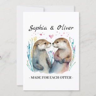 Carte Fabriqué pour chaque loutre d'amour de la Saint-Va