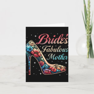 Carte Fabuleuse mariée de mère Floral Mariage heureux Ma