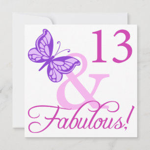 Carte Fabuleux 13e anniversaire