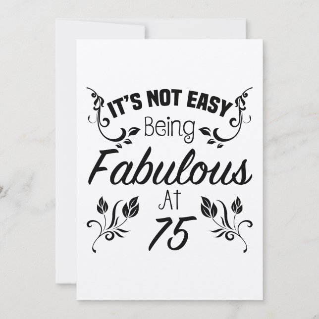 Carte Fabuleux 75e anniversaire (Devant)