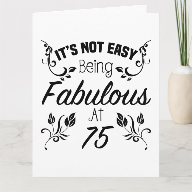 Carte Fabuleux 75e anniversaire (Devant)