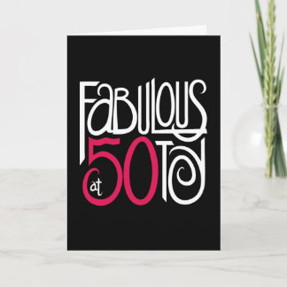 Carte Fabuleux à 50 Black Card