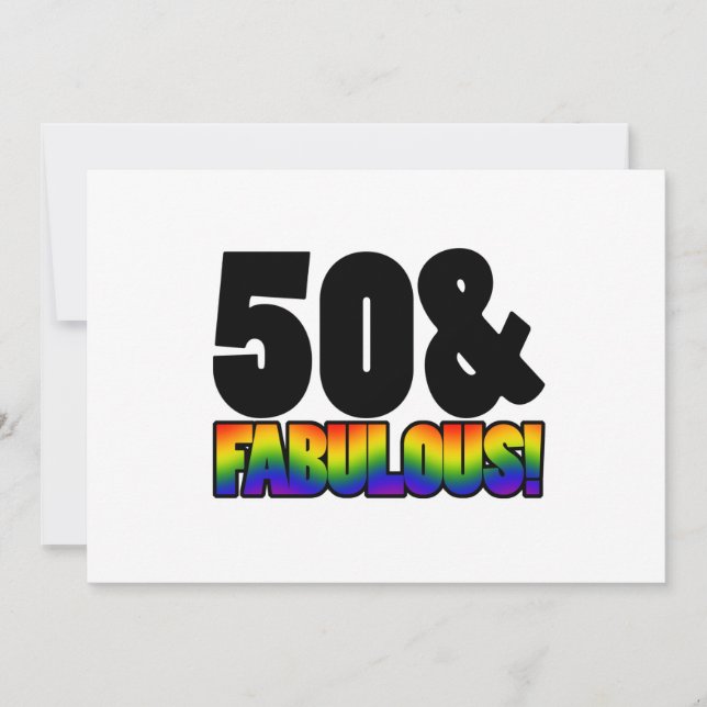 Carte Fabuleux Gay 50e anniversaire (Devant)