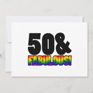 Carte Fabuleux Gay 50e anniversaire
