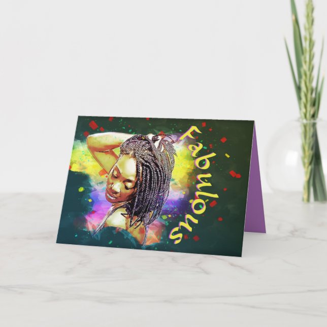 Carte Fabuleux Ne Dépasse Jamais Le Style Anniversaire (Devant)