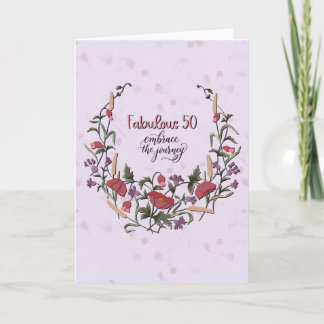Carte Fabulous 50