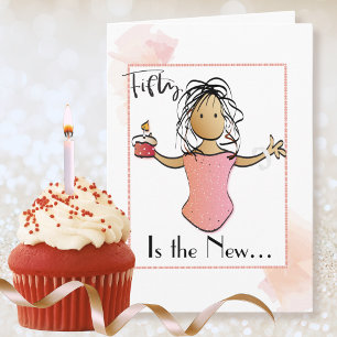Carte Fabulous 50th Birthday Card personnalisée pour ell