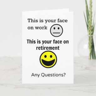 Carte Face de retraite