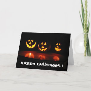 Carte face d'halloween