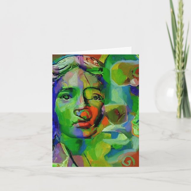 Carte Faces computer art Mark Westerfield, card   (Devant)