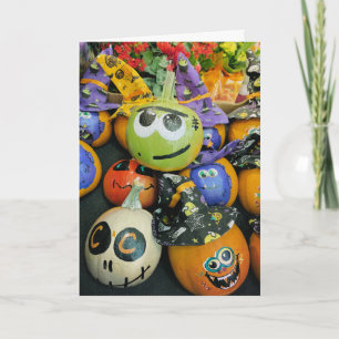 Carte faces d'Halloween