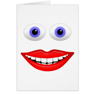 Carte faciale heureuse