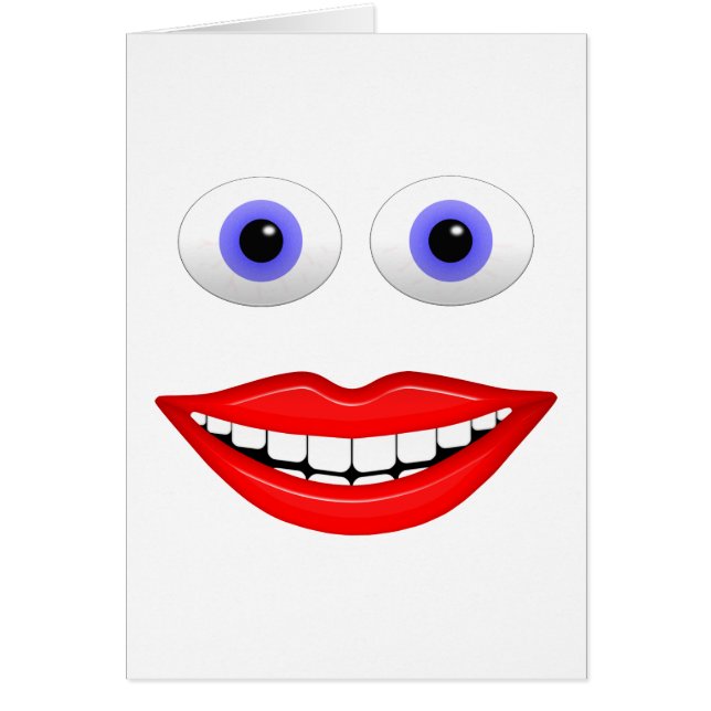 Carte faciale heureuse (Devant)