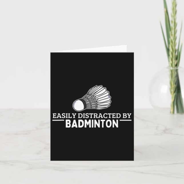 Carte Facilement distrait par le volant de badminton Drô (Devant)