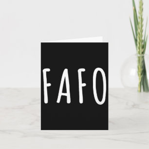 Carte Fafo Trump, Donald Trump Fafo