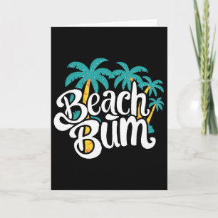 Carte Fainéant de plage Été Sableux Océan Vibes Et Vague