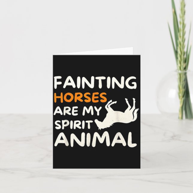 Carte Fainting Horses Are My Srit Animal Funny Farm Hors (Devant)
