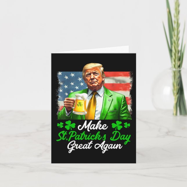 Carte Faire à nouveau grande la fête de la Saint-Patrick (Devant)