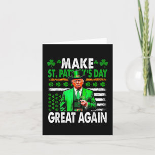 Carte Faire à nouveau grande la Saint-Patrick Américain