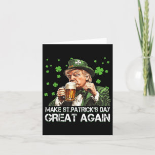 Carte Faire à nouveau grande la Saint-Patrick Drapeau Us