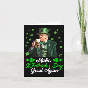 Carte Faire à nouveau grande la Saint-Patrick Usa Drapea