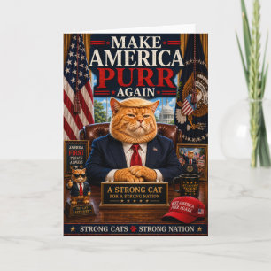 Carte Faire à nouveau ronronner l'Amérique - Chat politi