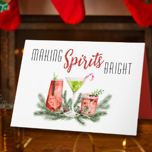 Carte Faire briller les esprits Cocktails de fête Fêtes