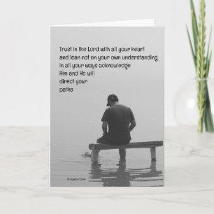 Carte Faire Confiance au Seigneur Verset Biblique Réconf