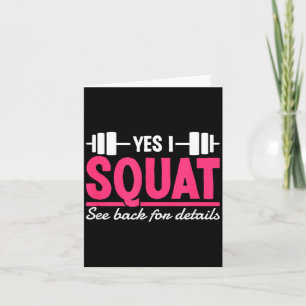 Carte Faire des squats Voir le dos pour les détails Cita