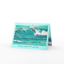 Carte « Faire des vagues » avec un espace réservé