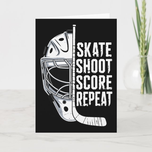Carte Faire du patin Tirer Marquer Répéter  (Devant)